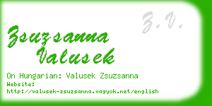 zsuzsanna valusek business card